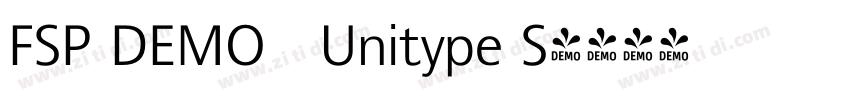 FSP DEMO   Unitype S字体转换